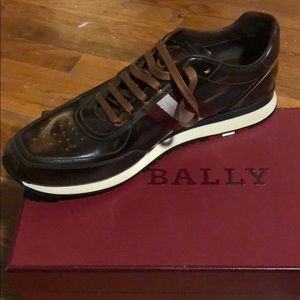 Bally Aston caramel 18 bull brushed sneaker